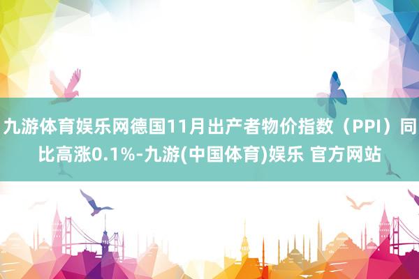 九游体育娱乐网德国11月出产者物价指数（PPI）同比高涨0.1%-九游(中国体育)娱乐 官方网站